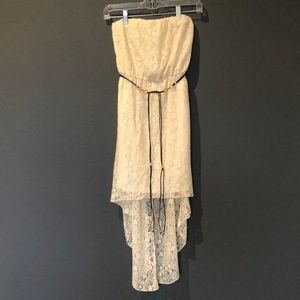 Body Central High Low strapless dress